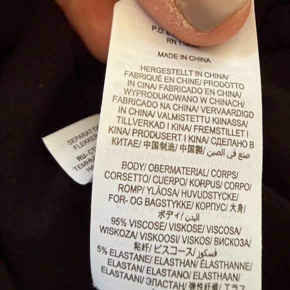 Boden Black Jersey Boat Neck Tie-Front Midi Dress | US 8 | $120 MSRP - Picture 11 of 11